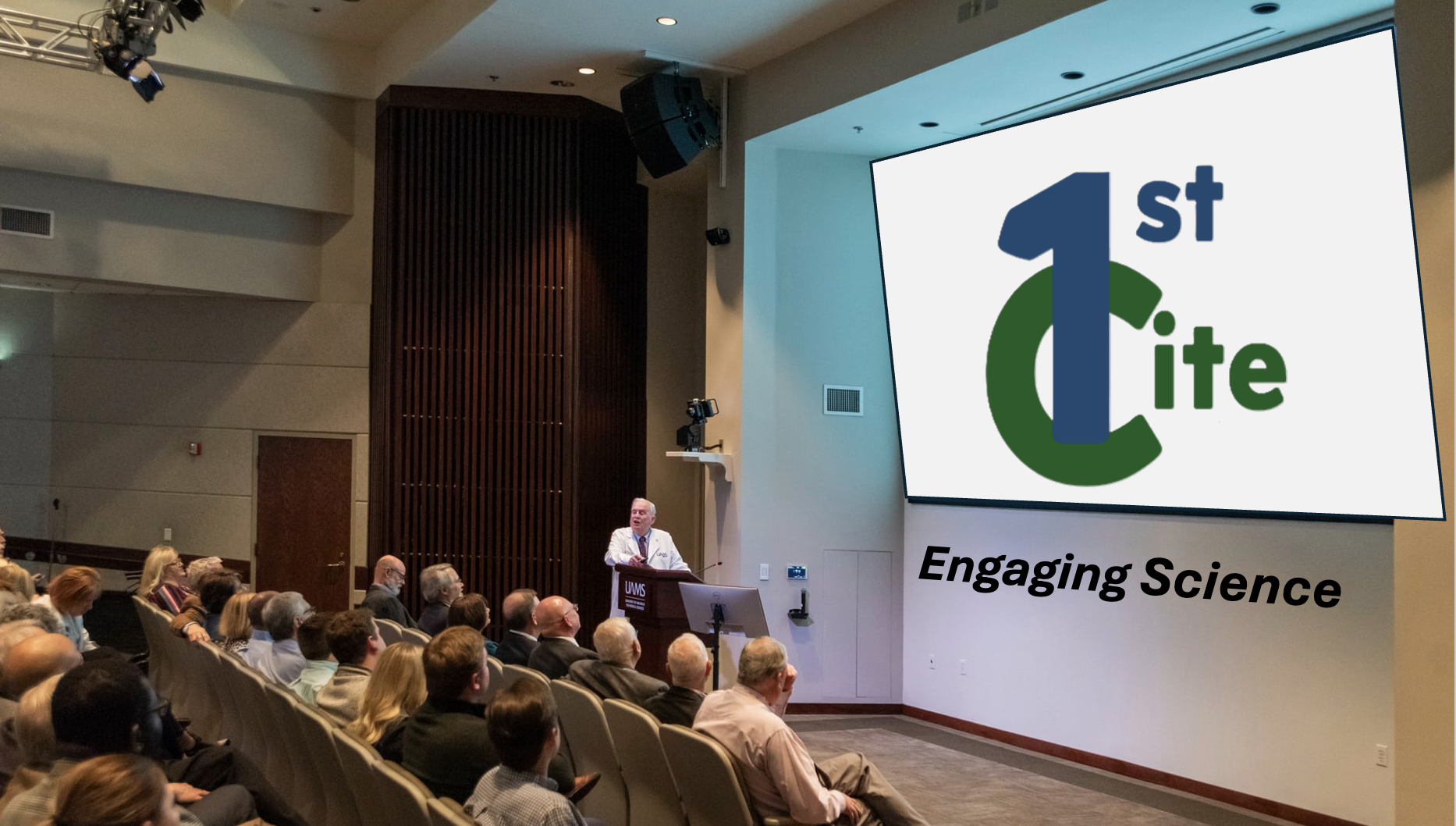 A scientific conference session in progress